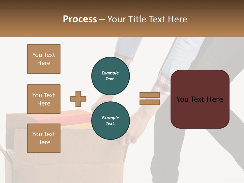 A Person Putting Something In A Cardboard Box PowerPoint Template
