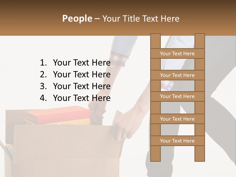 A Person Putting Something In A Cardboard Box PowerPoint Template