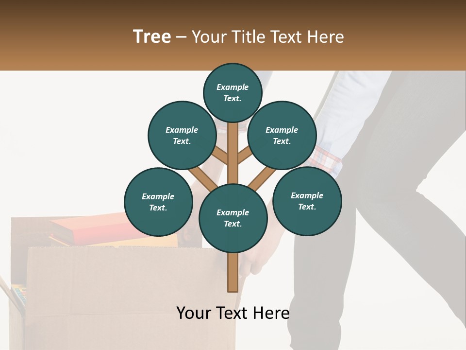 A Person Putting Something In A Cardboard Box PowerPoint Template