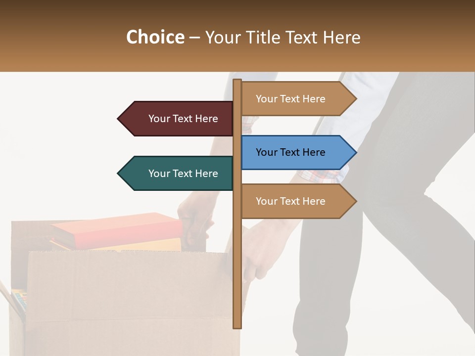 A Person Putting Something In A Cardboard Box PowerPoint Template