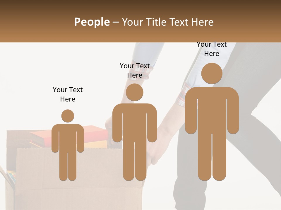 A Person Putting Something In A Cardboard Box PowerPoint Template