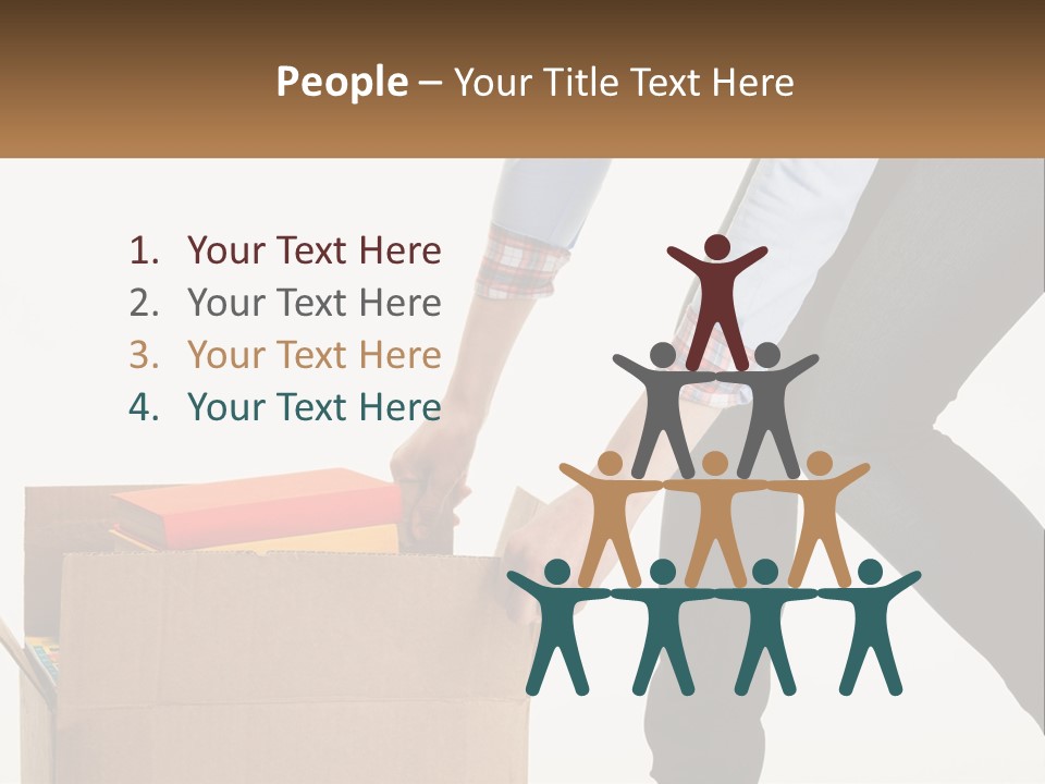 A Person Putting Something In A Cardboard Box PowerPoint Template