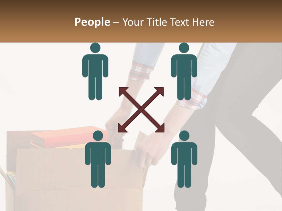 A Person Putting Something In A Cardboard Box PowerPoint Template
