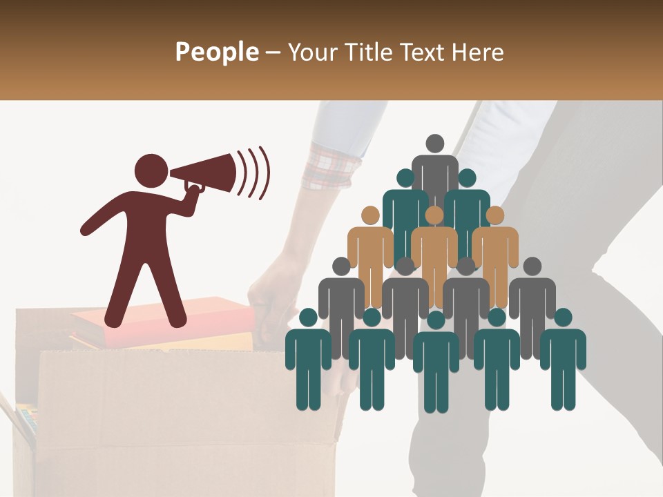 A Person Putting Something In A Cardboard Box PowerPoint Template