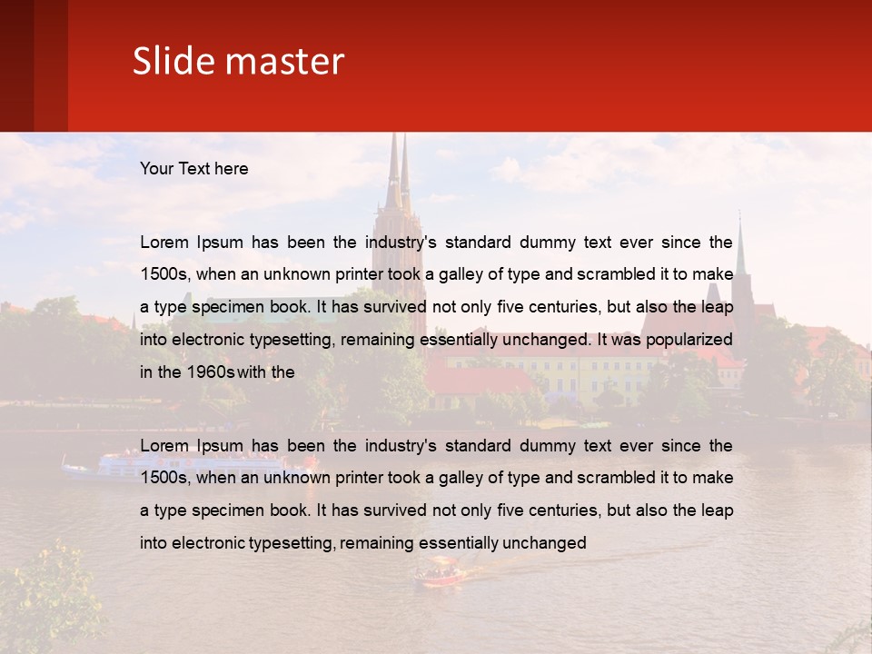 A Large Body Of Water With A City In The Background PowerPoint Template