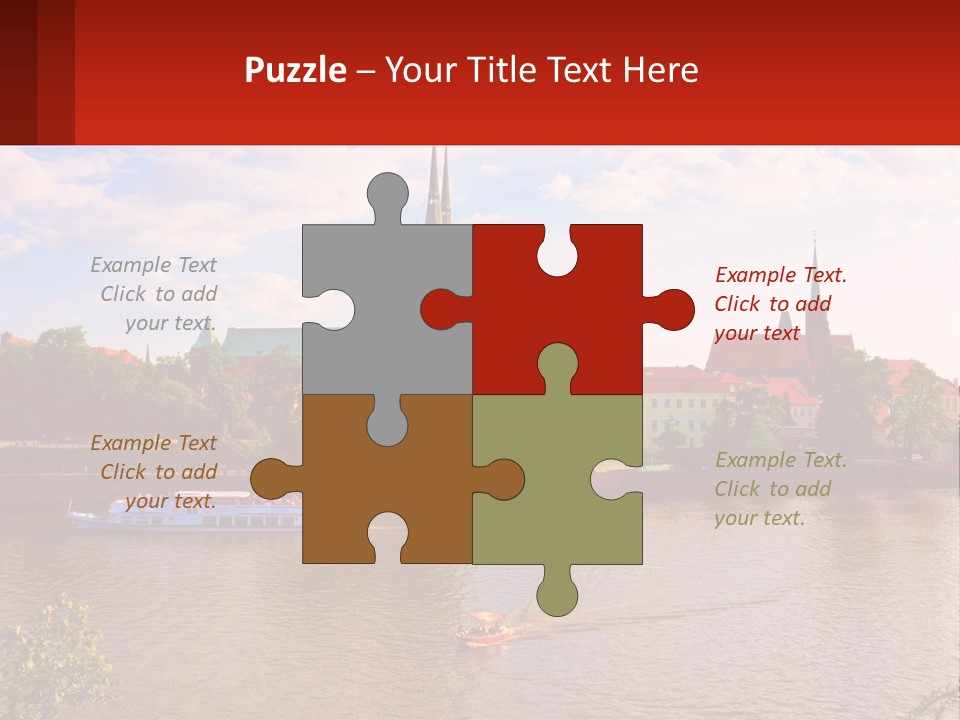 A Large Body Of Water With A City In The Background PowerPoint Template