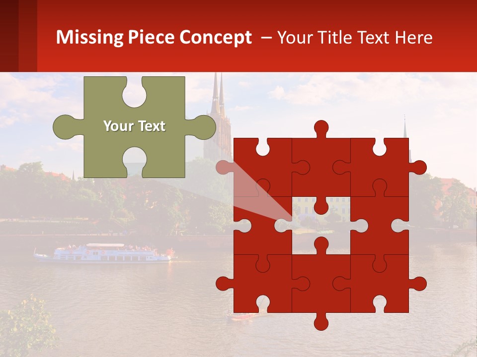 A Large Body Of Water With A City In The Background PowerPoint Template