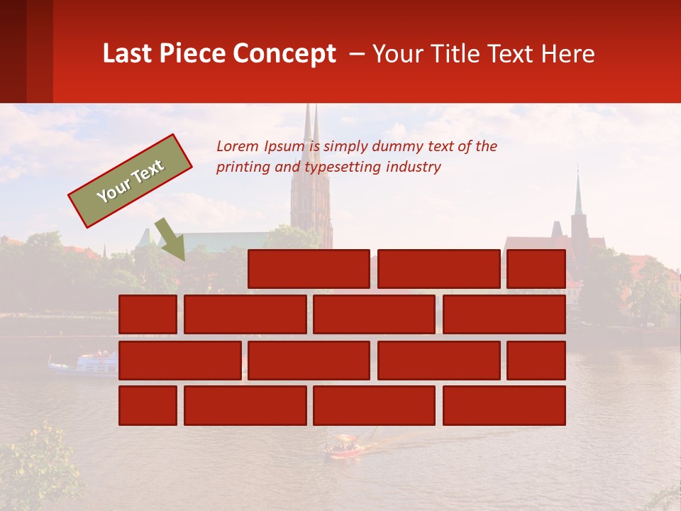 A Large Body Of Water With A City In The Background PowerPoint Template