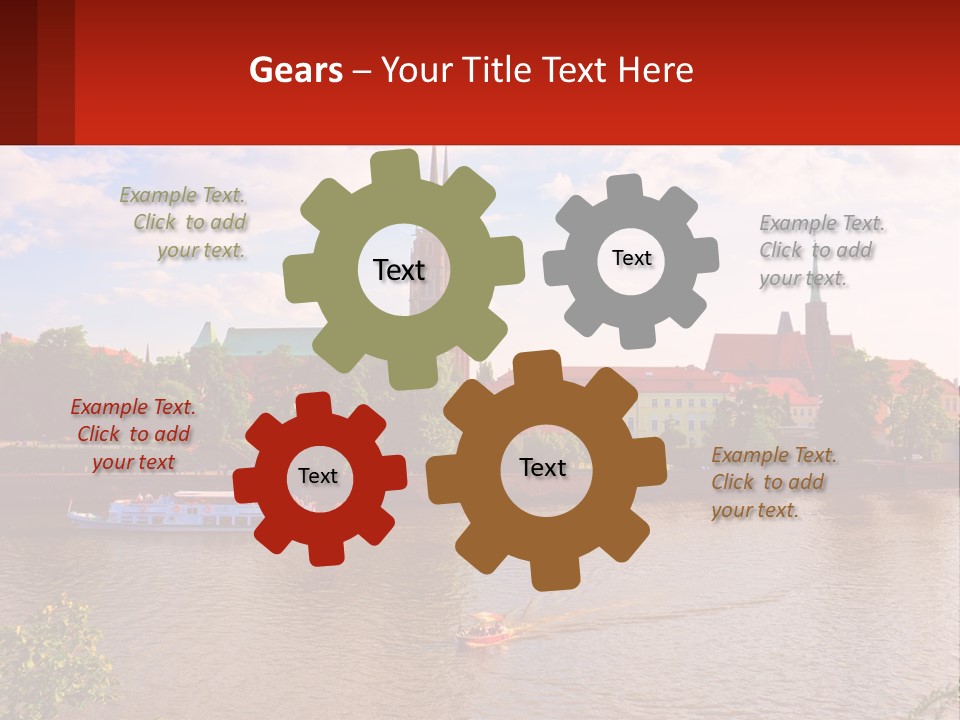 A Large Body Of Water With A City In The Background PowerPoint Template