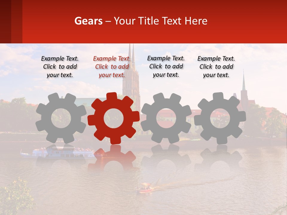 A Large Body Of Water With A City In The Background PowerPoint Template