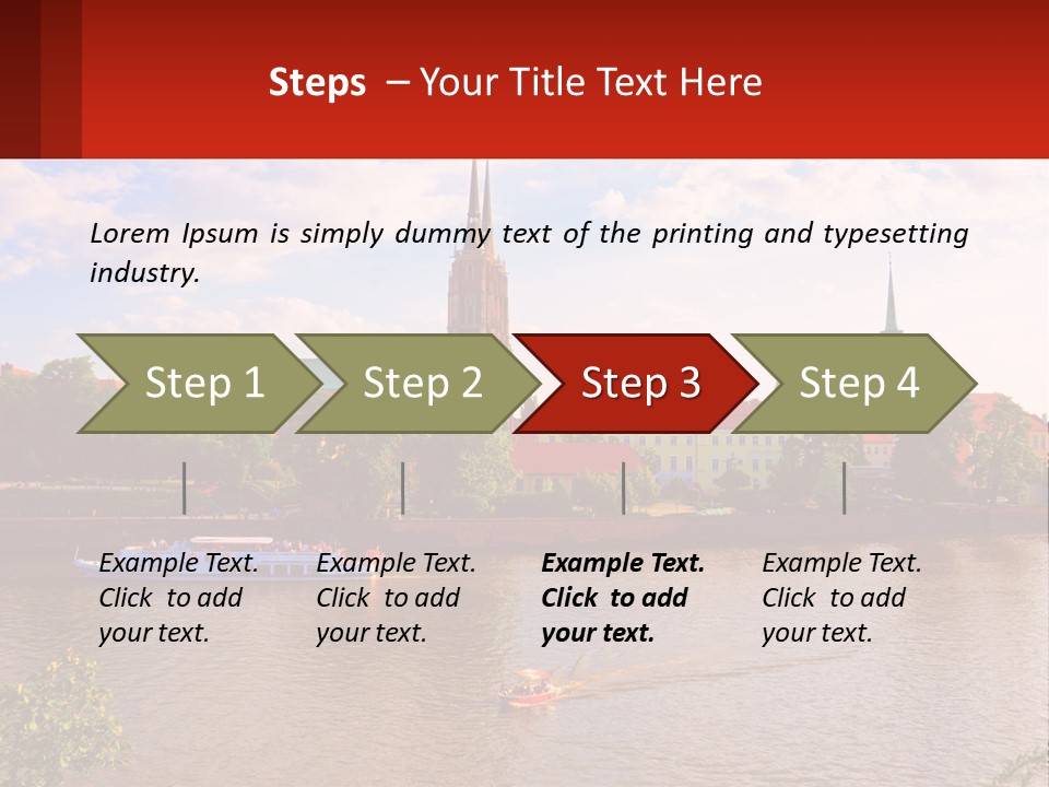 A Large Body Of Water With A City In The Background PowerPoint Template