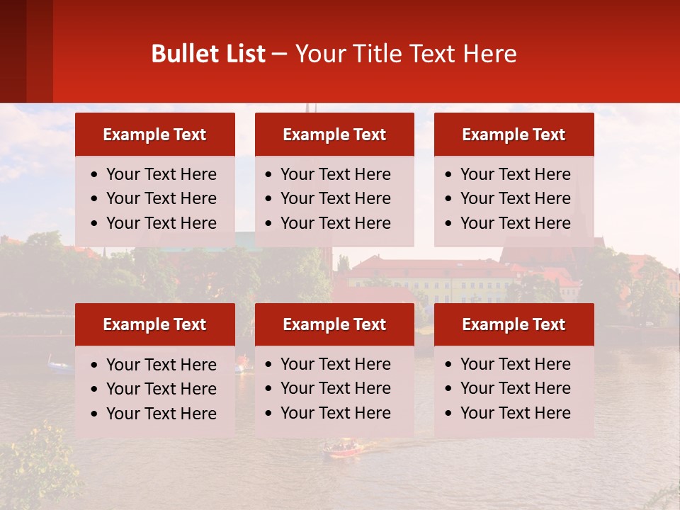 A Large Body Of Water With A City In The Background PowerPoint Template