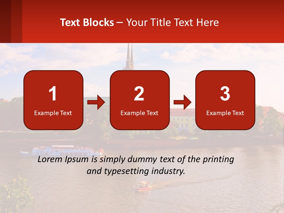 A Large Body Of Water With A City In The Background PowerPoint Template