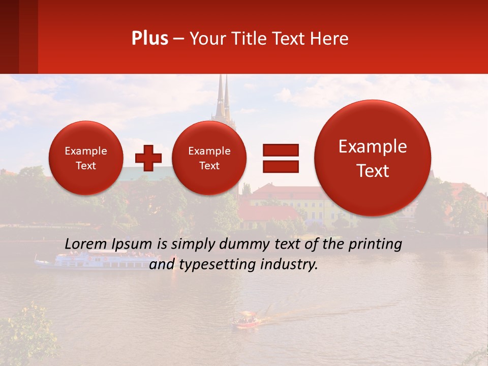 A Large Body Of Water With A City In The Background PowerPoint Template