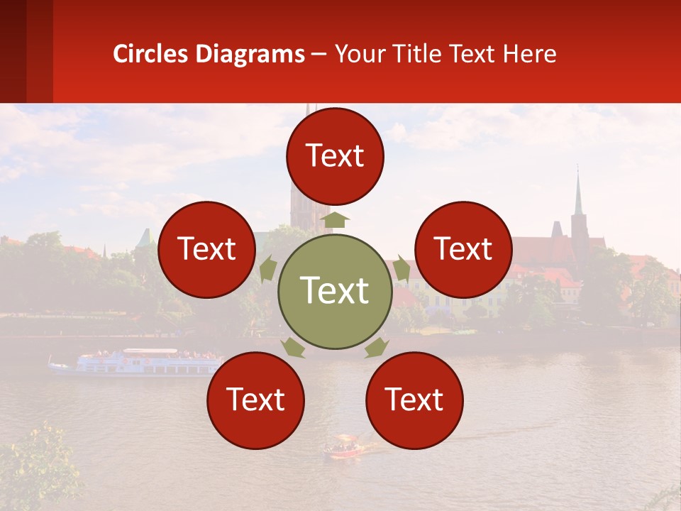 A Large Body Of Water With A City In The Background PowerPoint Template