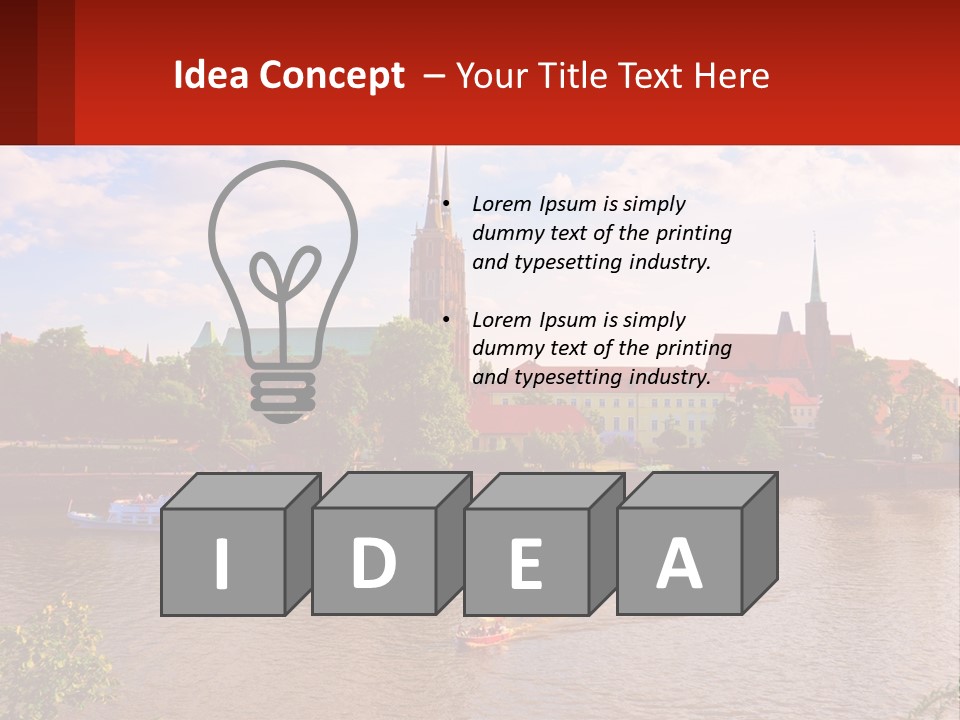 A Large Body Of Water With A City In The Background PowerPoint Template