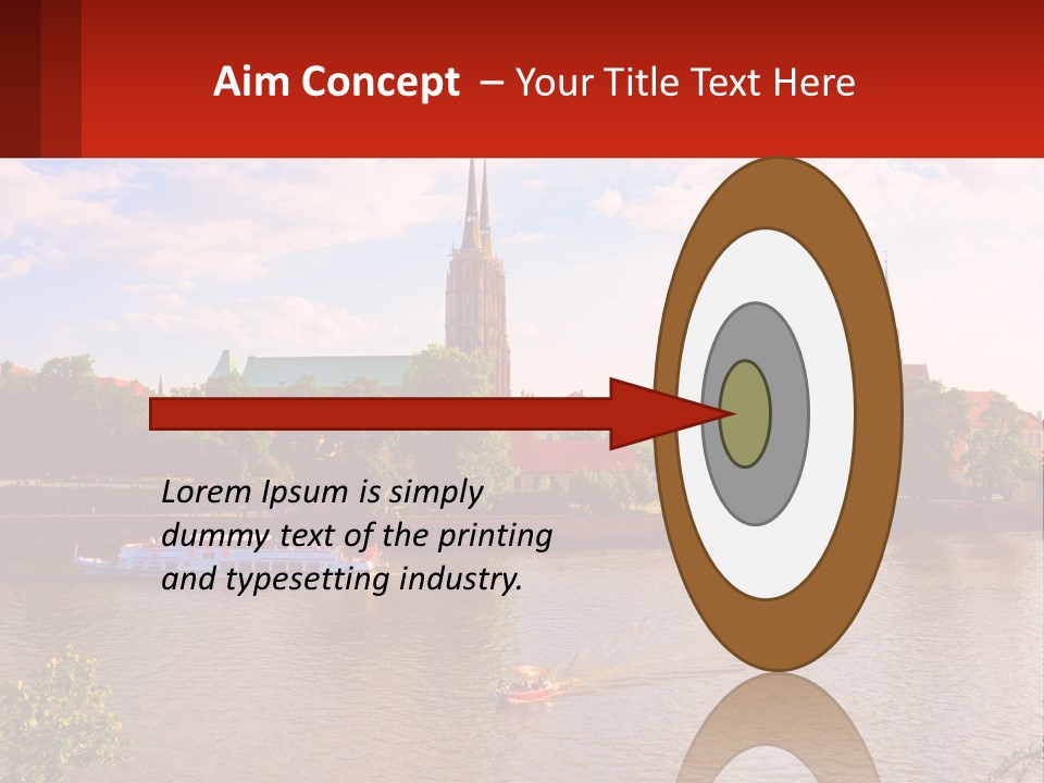 A Large Body Of Water With A City In The Background PowerPoint Template