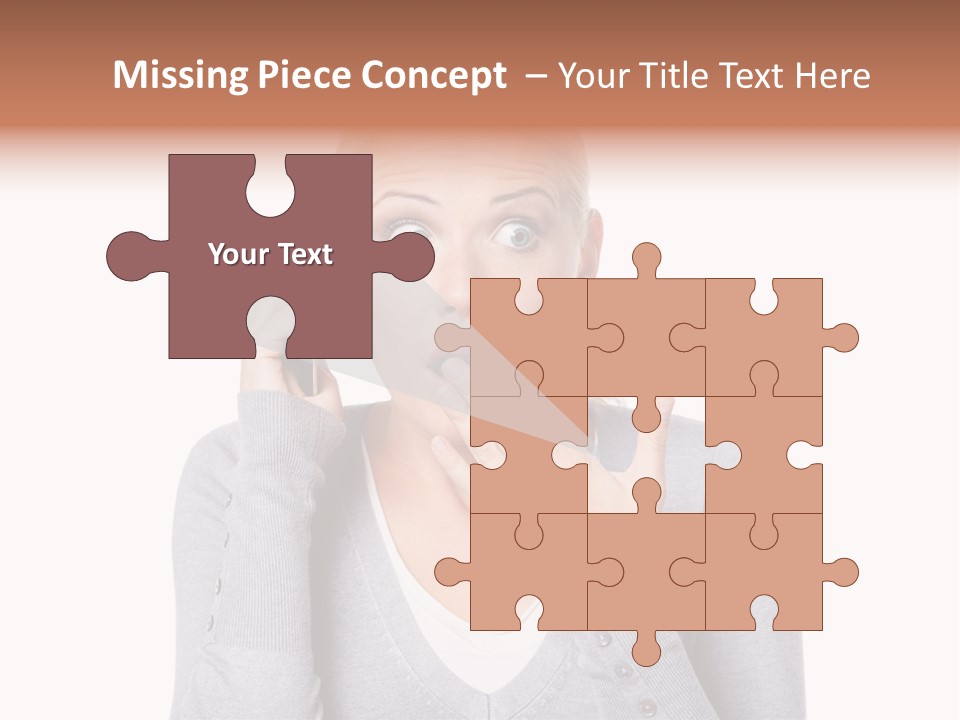 A Woman Holding A Cell Phone Up To Her Mouth PowerPoint Template