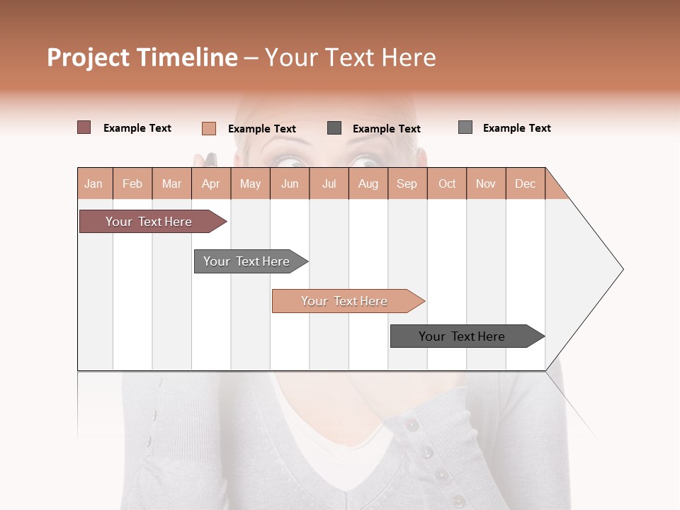 A Woman Holding A Cell Phone Up To Her Mouth PowerPoint Template