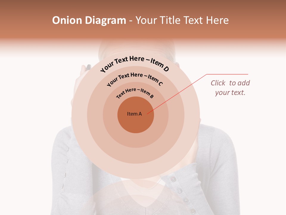 A Woman Holding A Cell Phone Up To Her Mouth PowerPoint Template