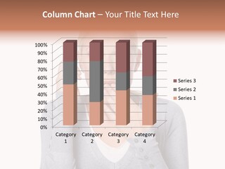 A Woman Holding A Cell Phone Up To Her Mouth PowerPoint Template