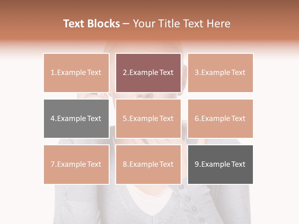 A Woman Holding A Cell Phone Up To Her Mouth PowerPoint Template