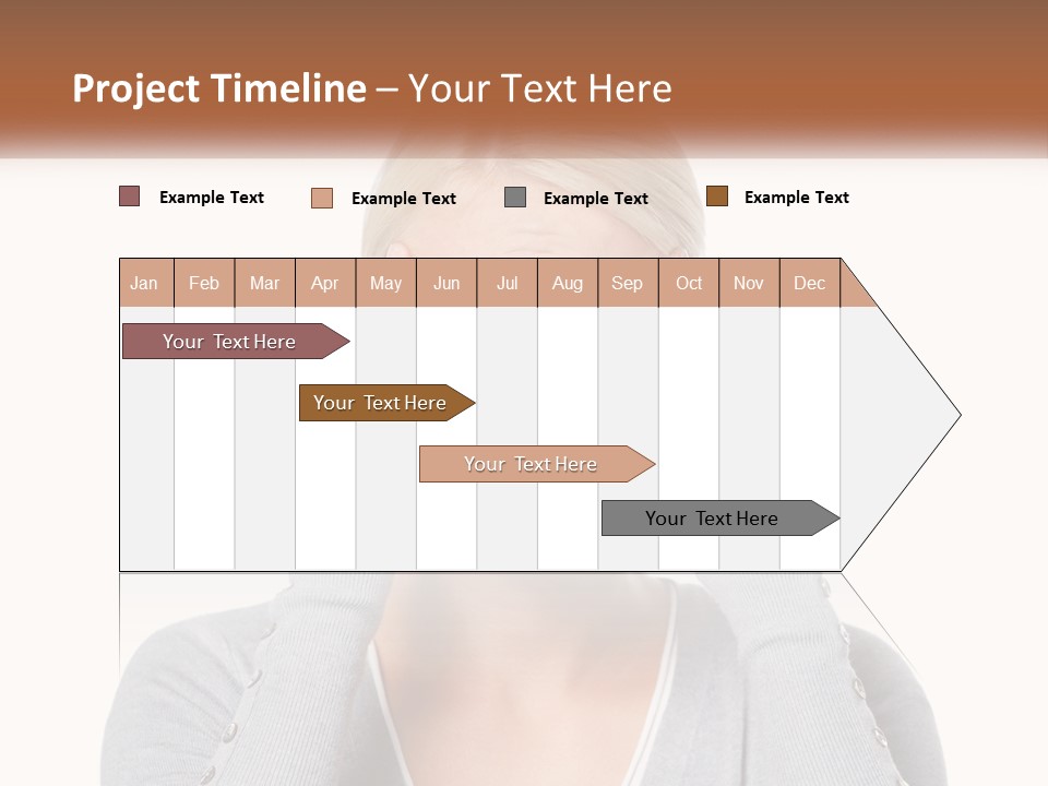 A Woman Holding Her Head With Both Hands PowerPoint Template