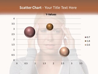 A Woman Holding Her Head With Both Hands PowerPoint Template