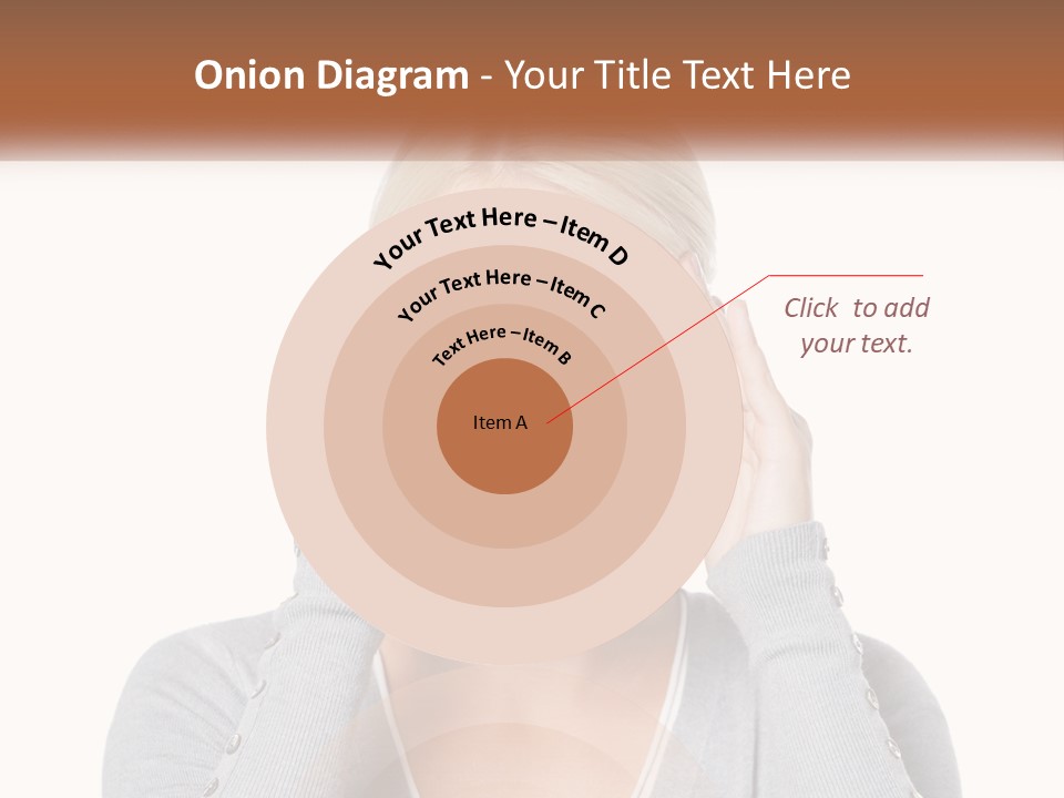 A Woman Holding Her Head With Both Hands PowerPoint Template