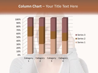 A Woman Holding Her Head With Both Hands PowerPoint Template