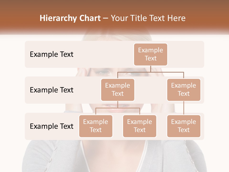 A Woman Holding Her Head With Both Hands PowerPoint Template