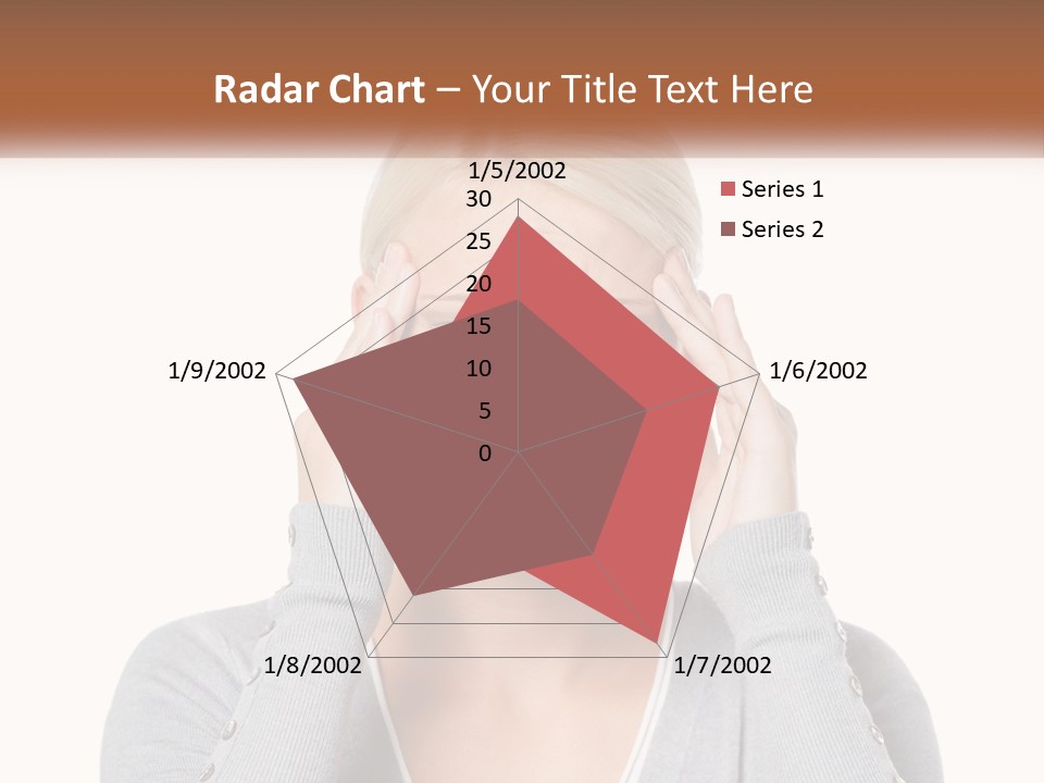 A Woman Holding Her Head With Both Hands PowerPoint Template