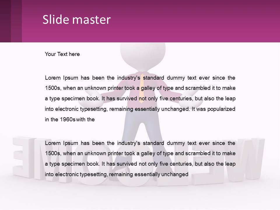 A Person Standing On Top Of A Sign PowerPoint Template