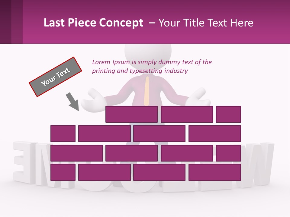 A Person Standing On Top Of A Sign PowerPoint Template