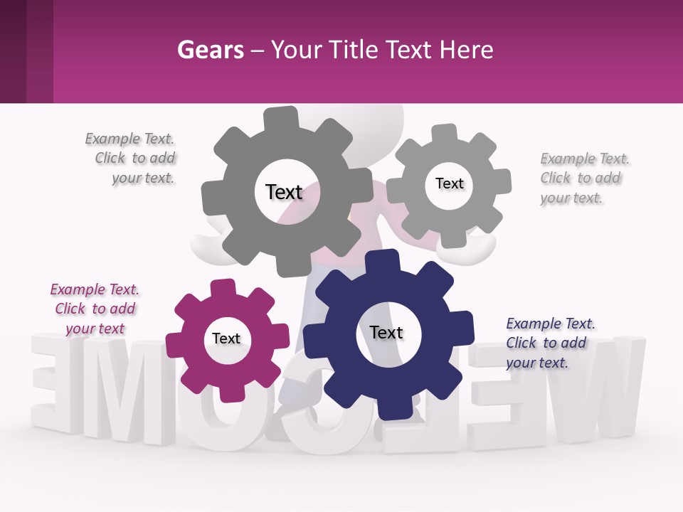A Person Standing On Top Of A Sign PowerPoint Template
