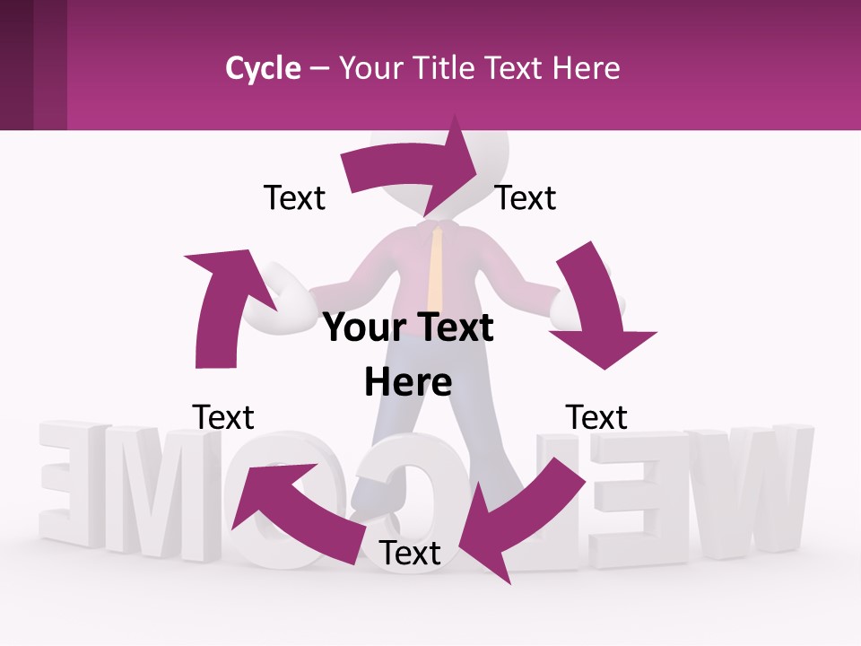 A Person Standing On Top Of A Sign PowerPoint Template