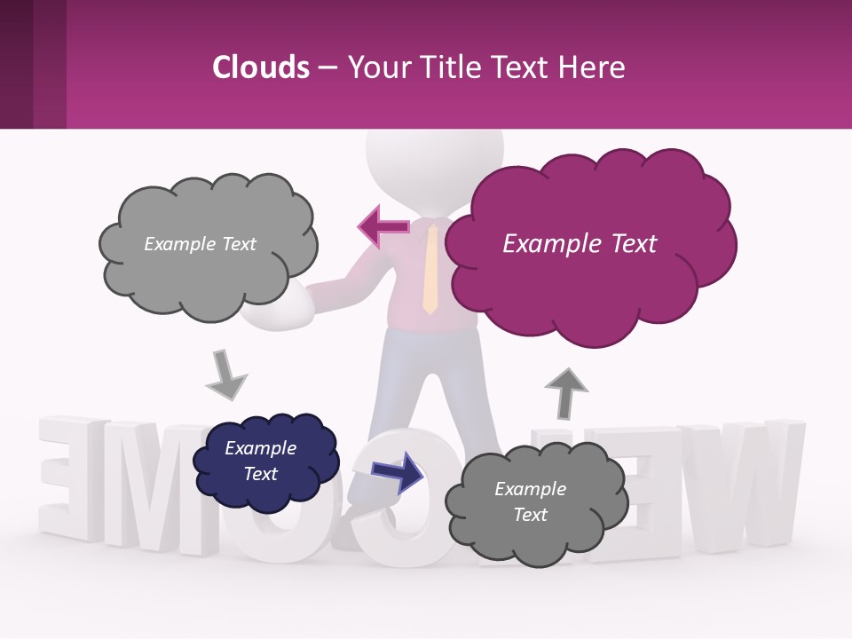 A Person Standing On Top Of A Sign PowerPoint Template