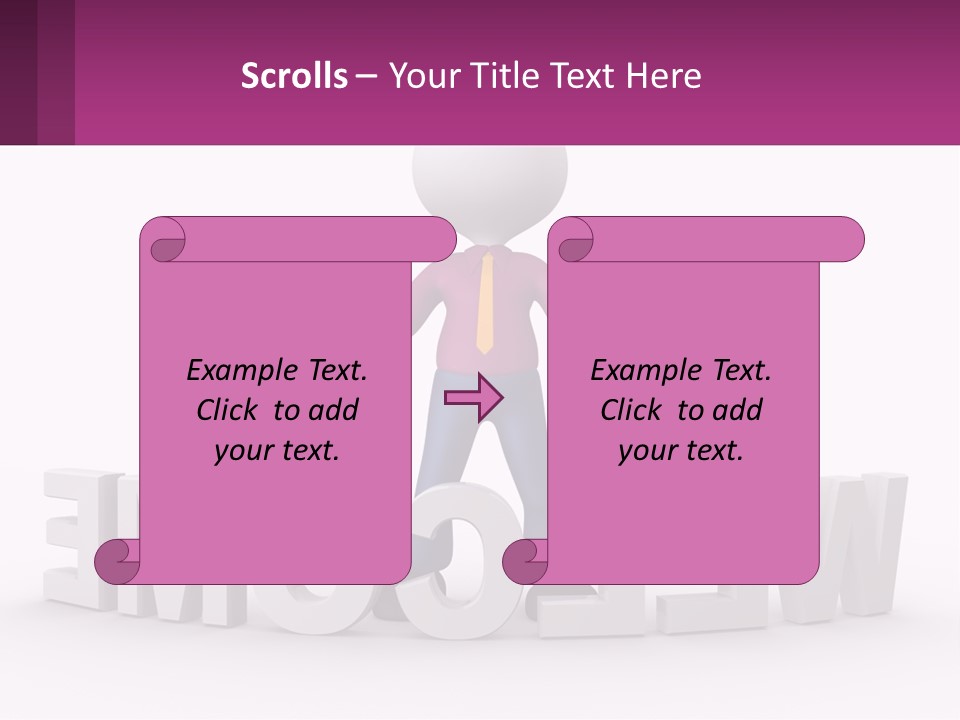 A Person Standing On Top Of A Sign PowerPoint Template