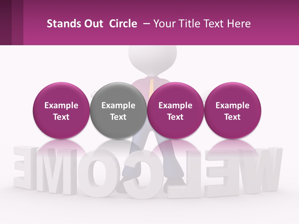 A Person Standing On Top Of A Sign PowerPoint Template