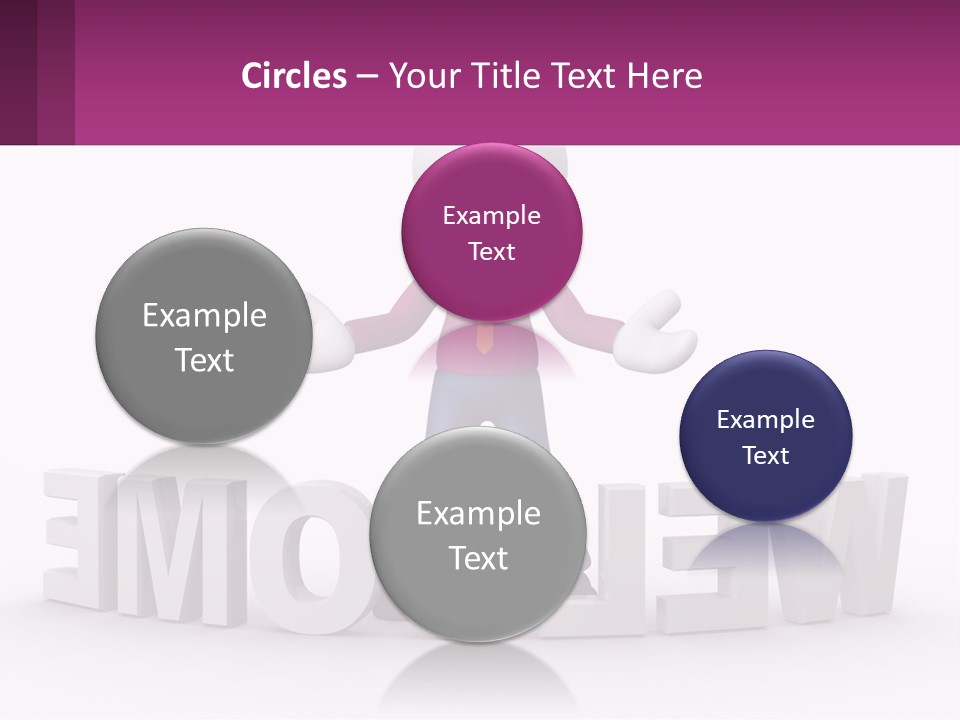A Person Standing On Top Of A Sign PowerPoint Template