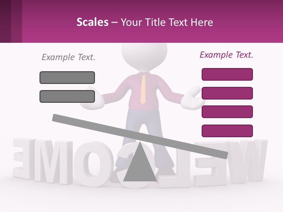 A Person Standing On Top Of A Sign PowerPoint Template