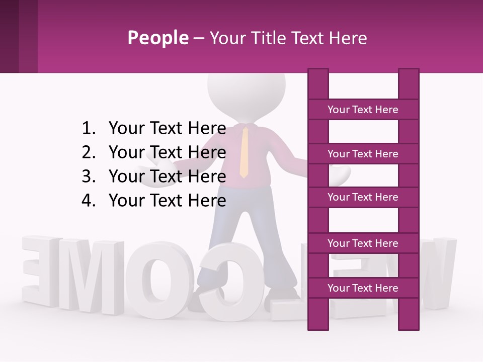 A Person Standing On Top Of A Sign PowerPoint Template