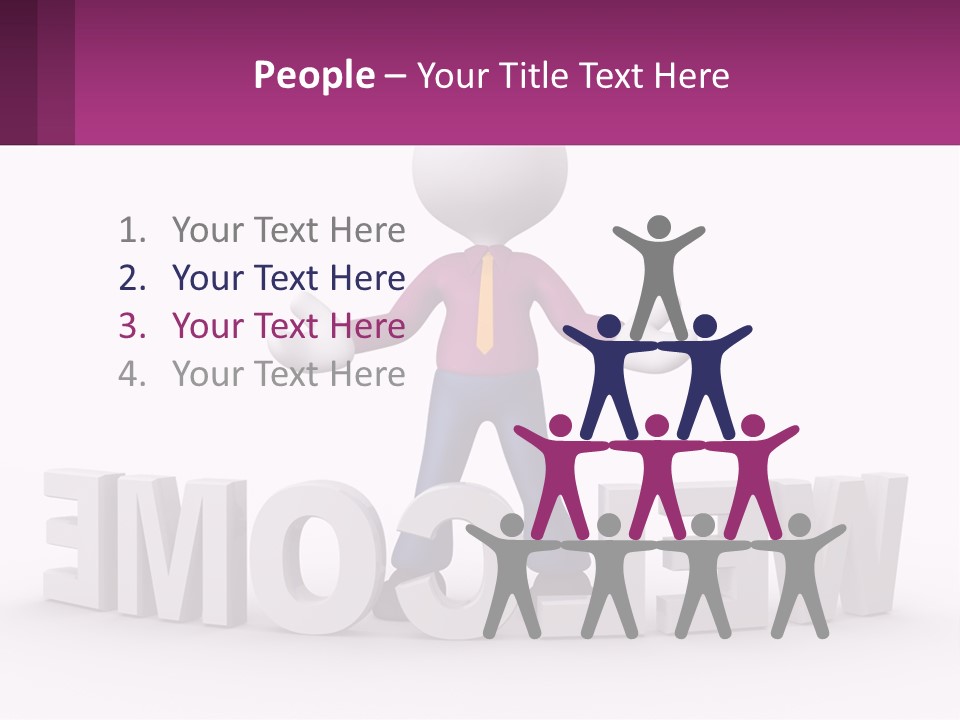 A Person Standing On Top Of A Sign PowerPoint Template