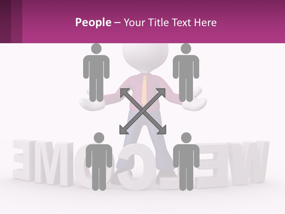 A Person Standing On Top Of A Sign PowerPoint Template
