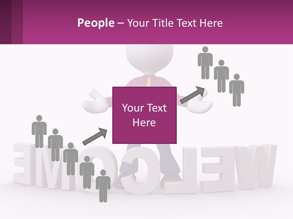 A Person Standing On Top Of A Sign PowerPoint Template