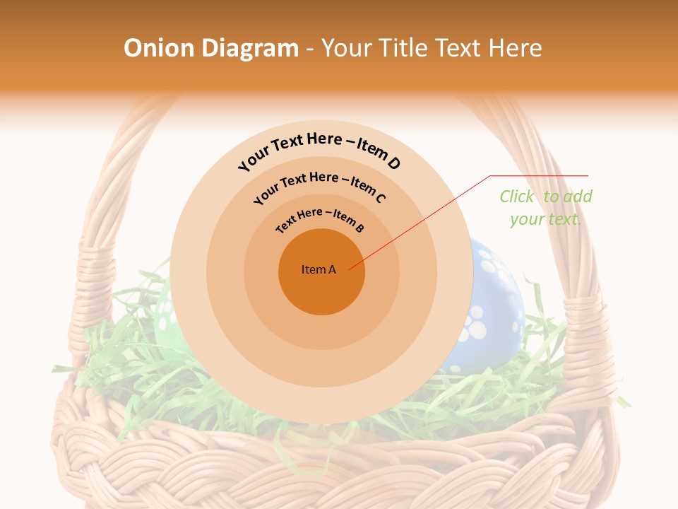 A Basket Filled With Colorful Easter Eggs On Top Of Green Grass PowerPoint Template