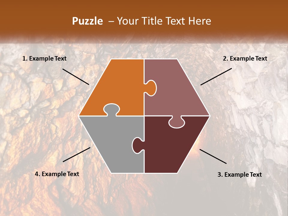 A Tunnel With A Light At The End Of It PowerPoint Template