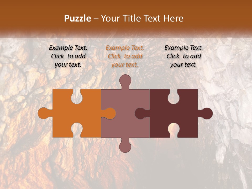 A Tunnel With A Light At The End Of It PowerPoint Template