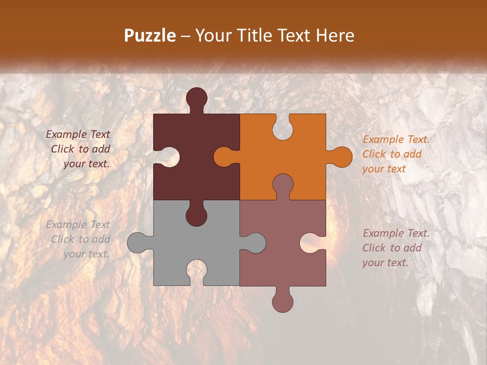 A Tunnel With A Light At The End Of It PowerPoint Template