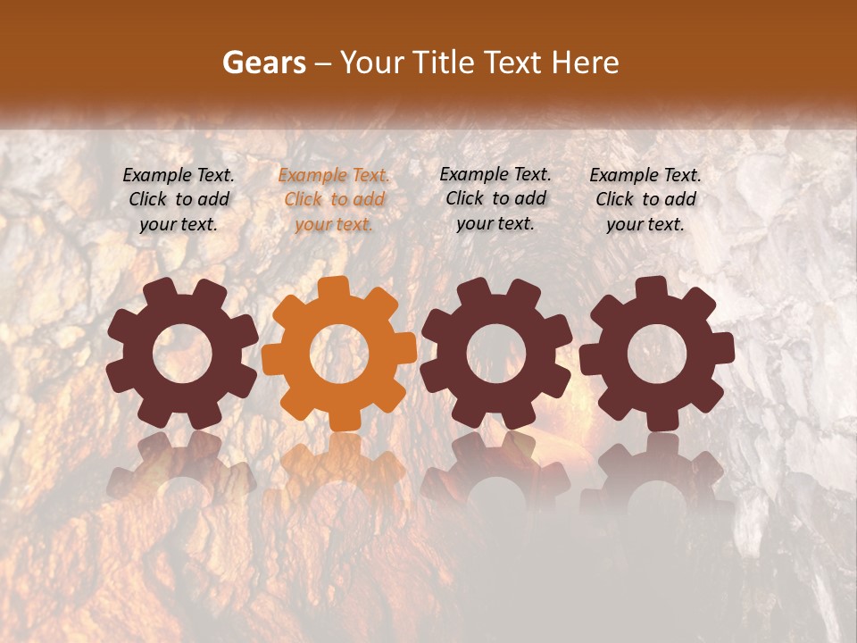 A Tunnel With A Light At The End Of It PowerPoint Template